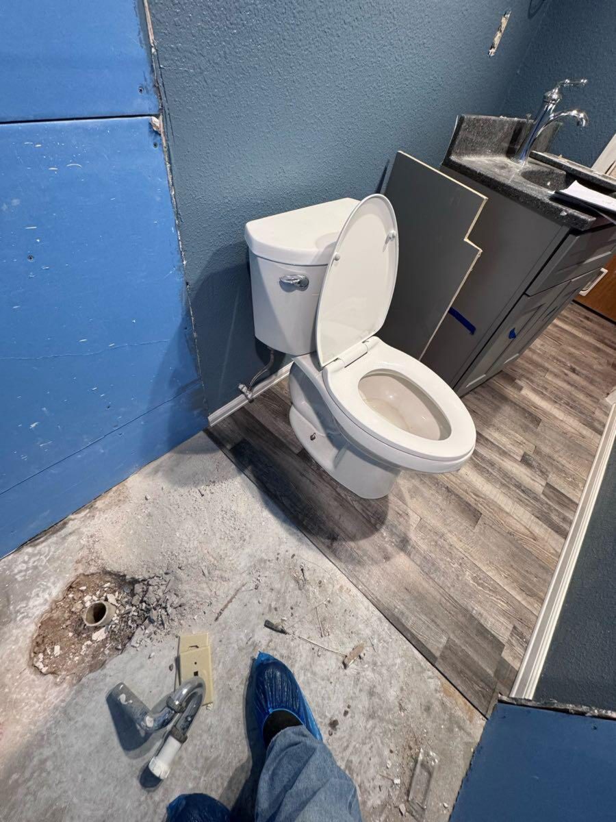Bathroom before remodel with original fixtures
